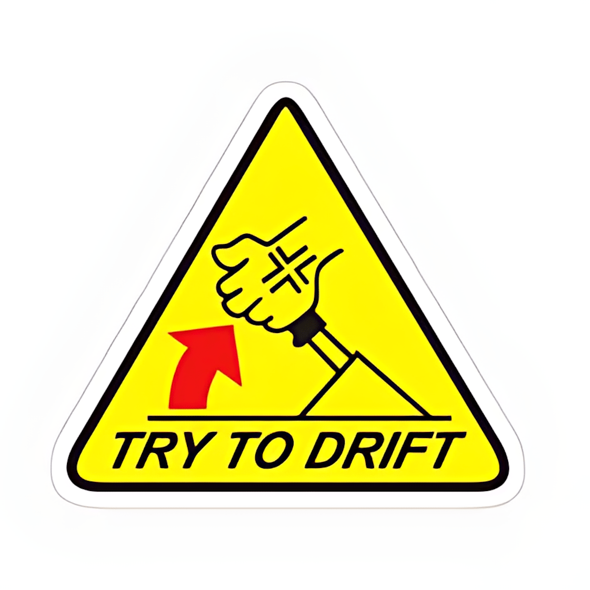 Try To Drift Sticker