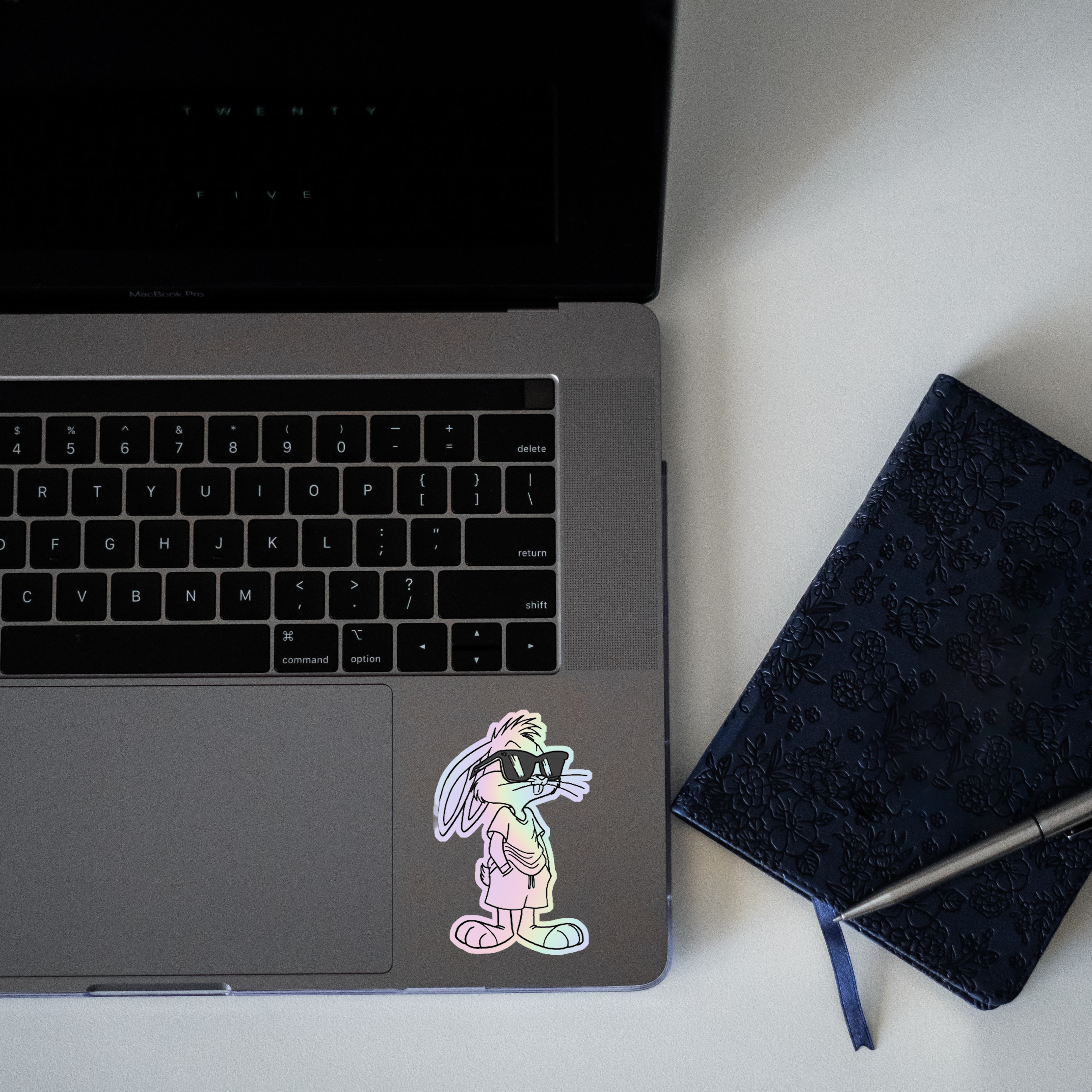 Bunny Holographic Sticker