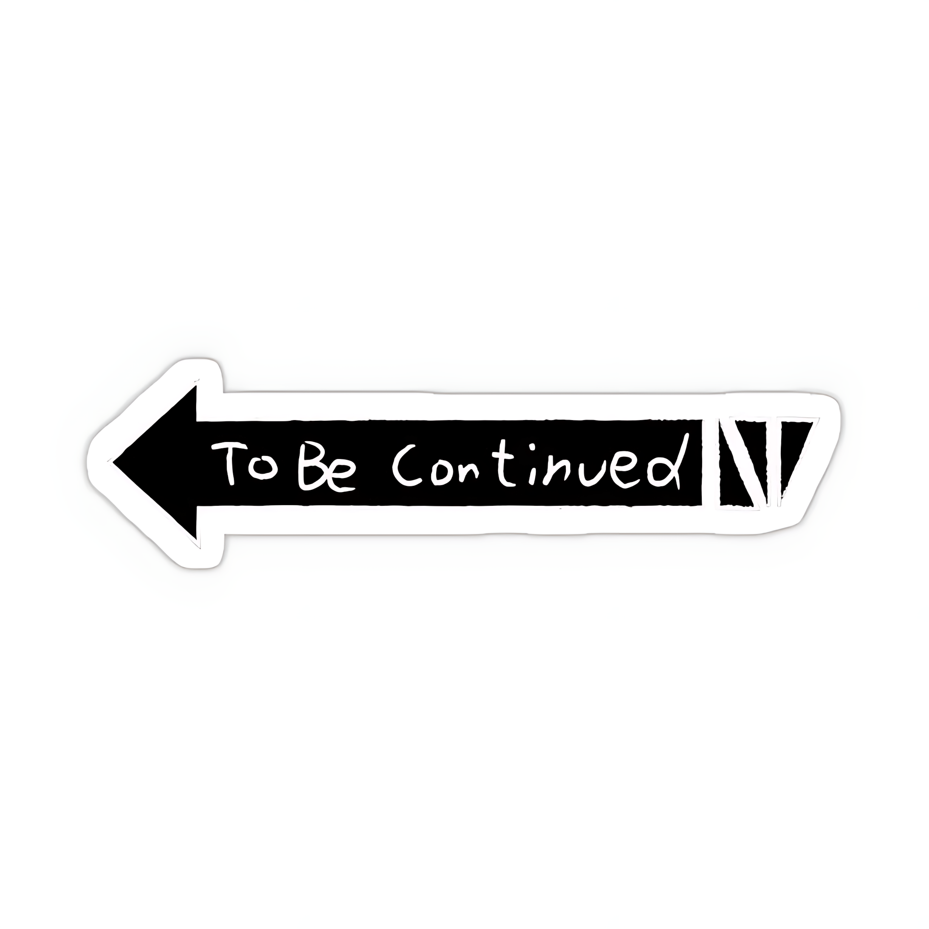 To be Continued Arrow Sticker