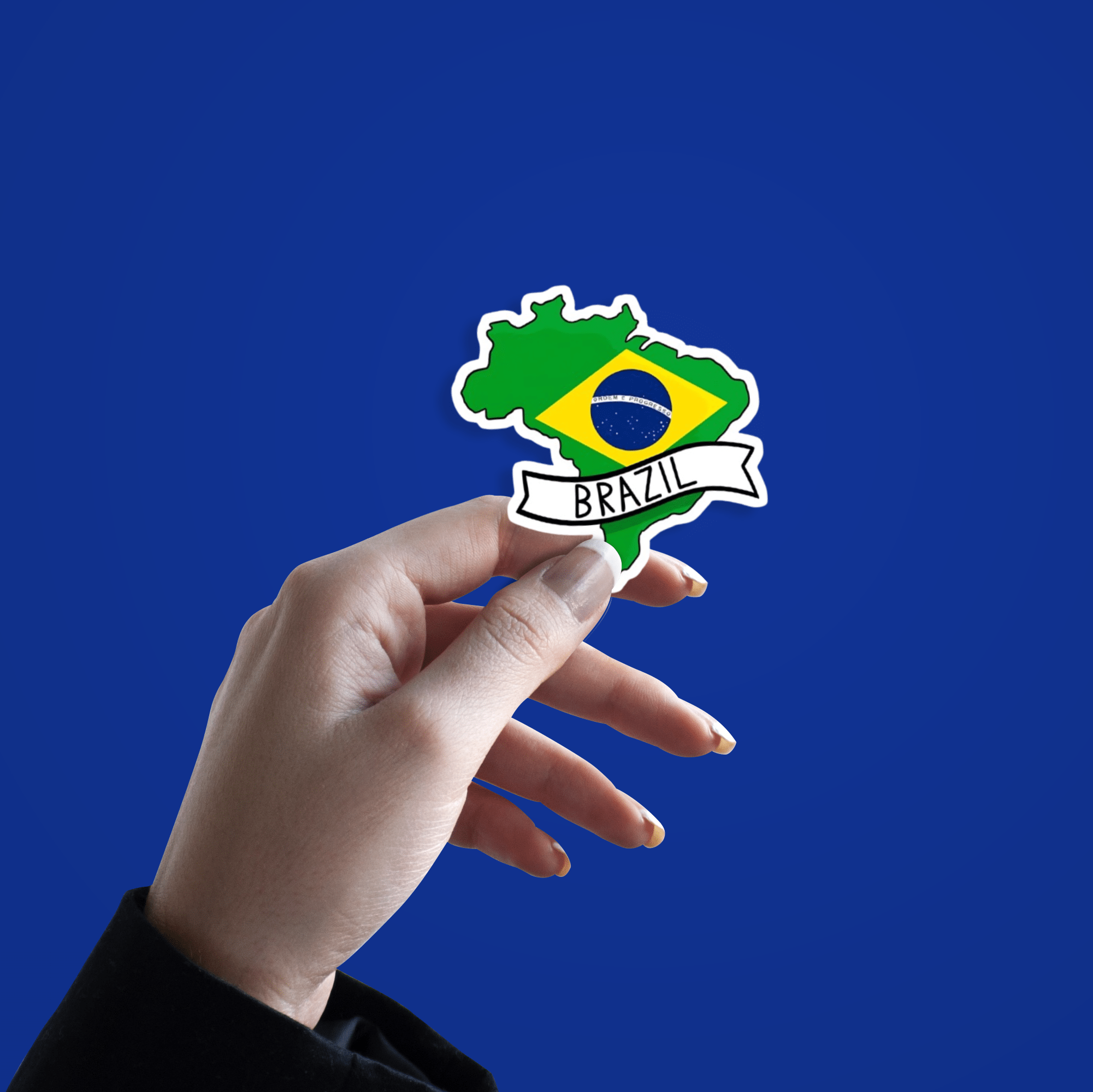 Brazil Map Sticker