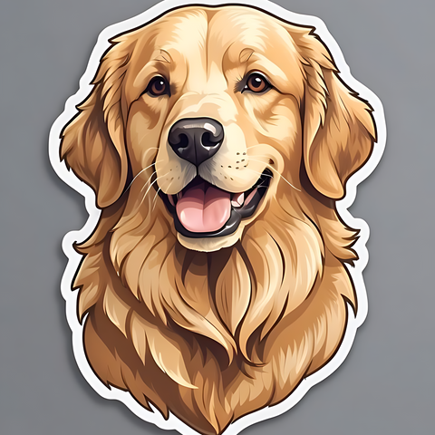 Golden Retriever Sticker