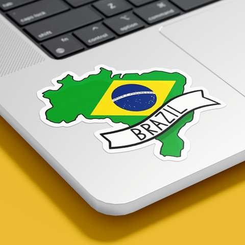 Brazil Map Sticker