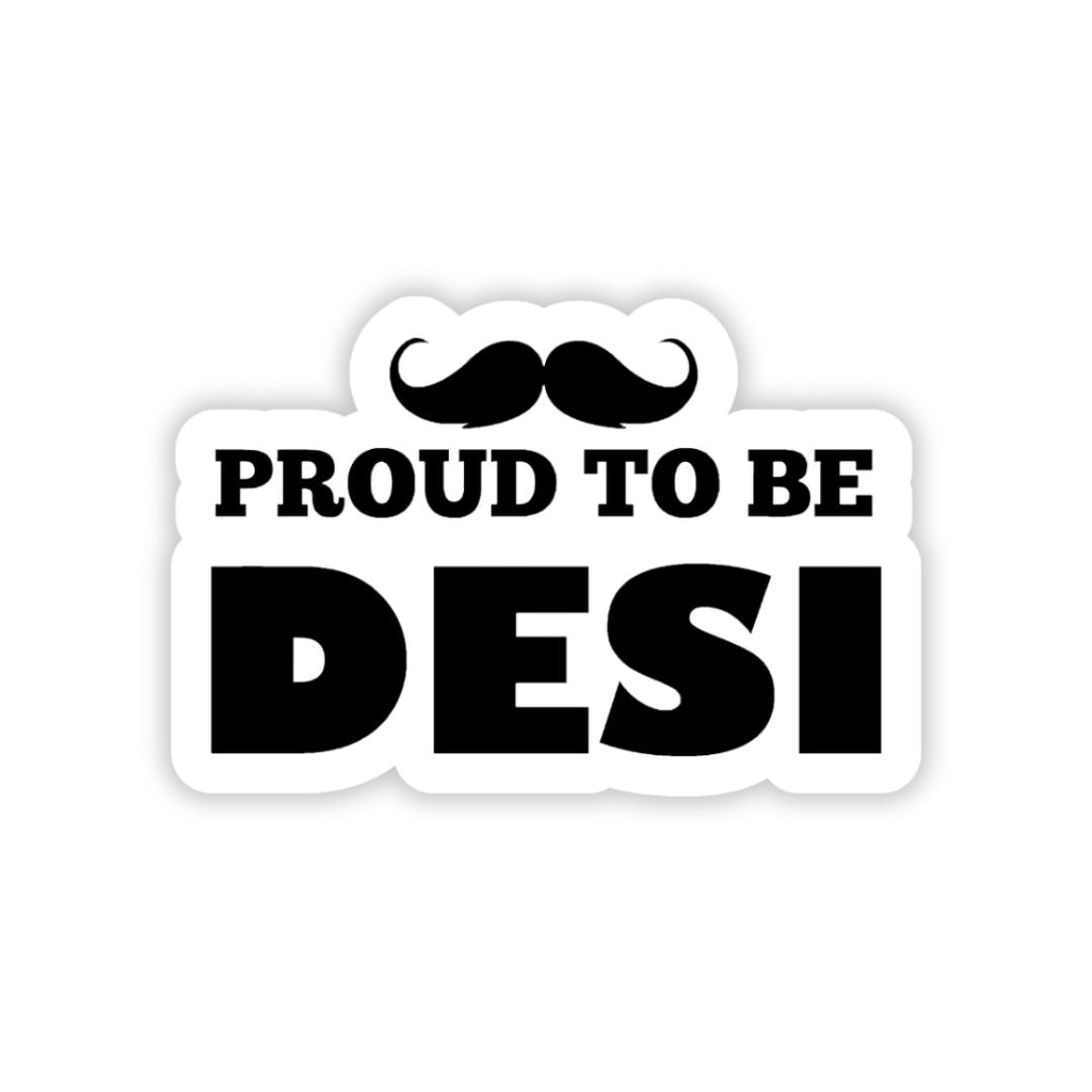 proud to be desi bumper sticker