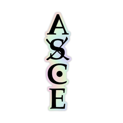 One Peice Ace Logo Holographic Sticker