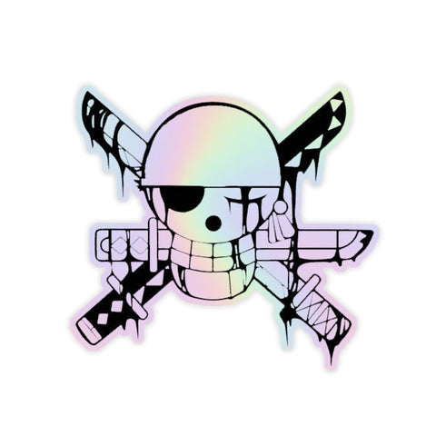 Jolly Roger Zoro Holographic Sticker