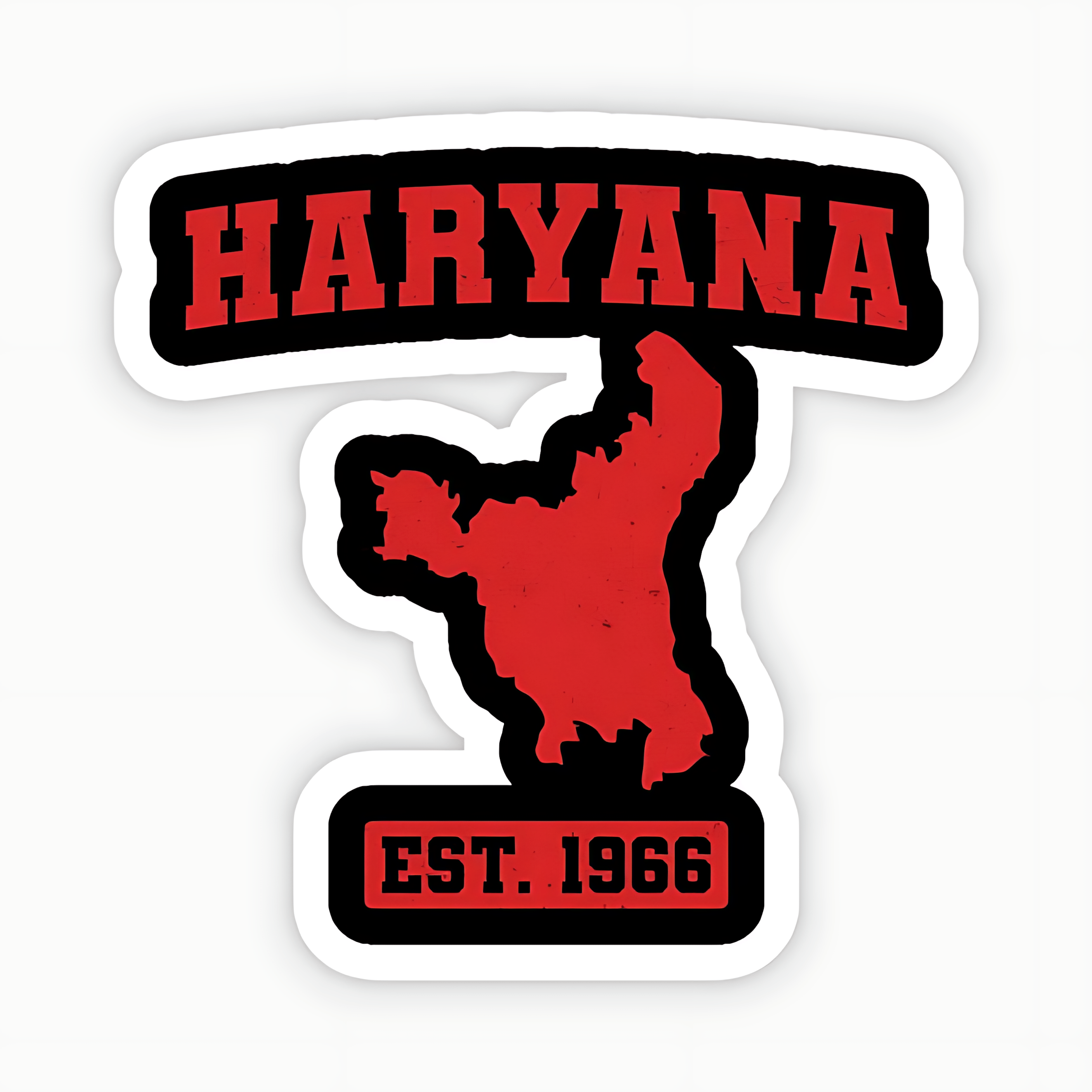 Haryana Map Sticker