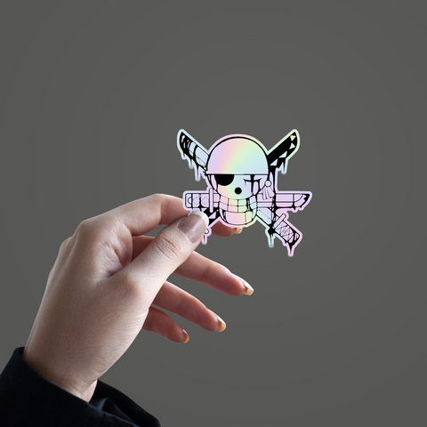 Jolly Roger Zoro Holographic Sticker