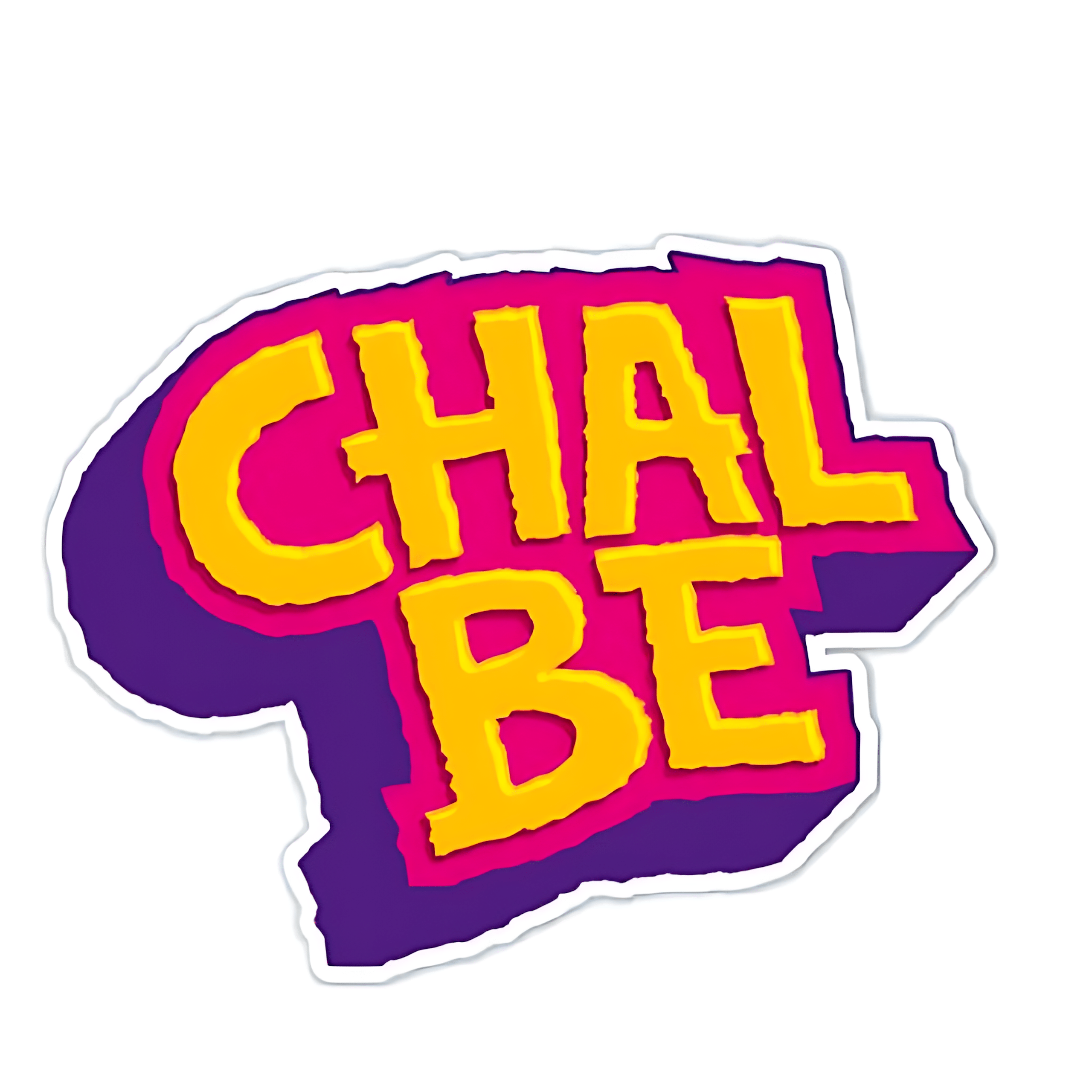 Chal Be Phrase Sticker