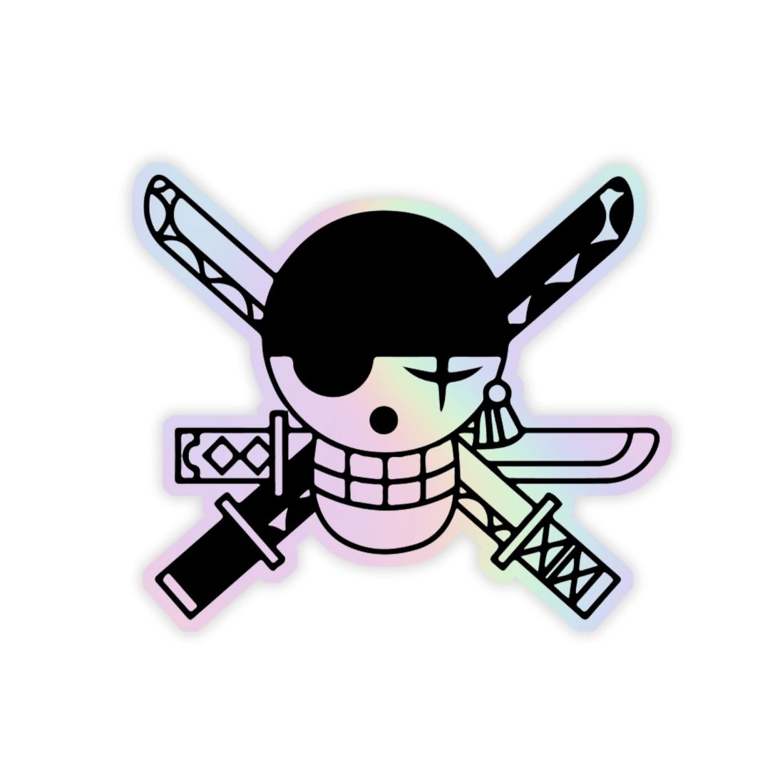 Jolly Roger Holographic Sticker