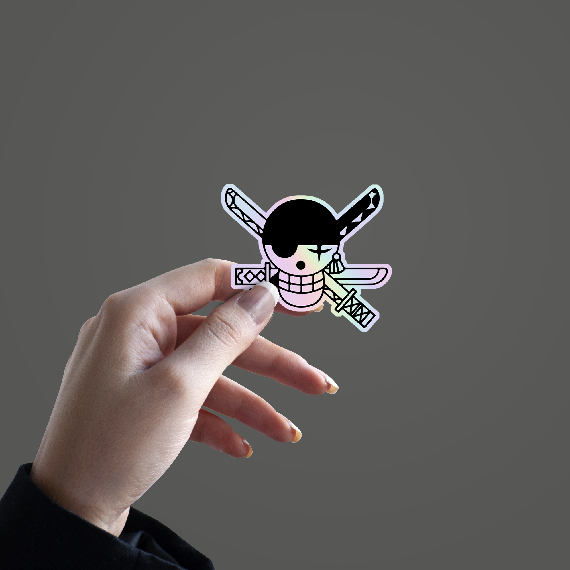 Jolly Roger Holographic Sticker