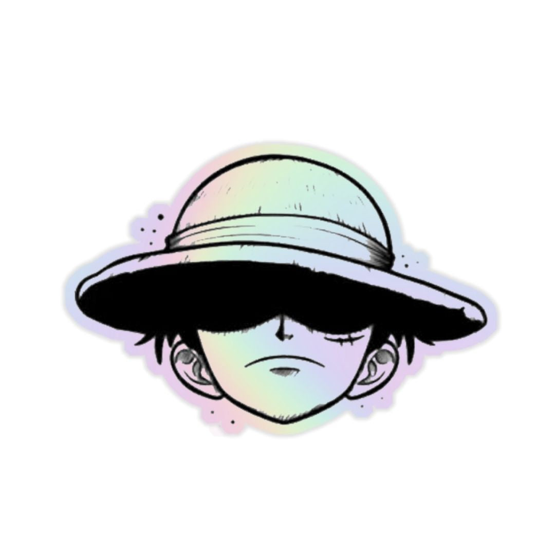 Luffy Holographic Sticke