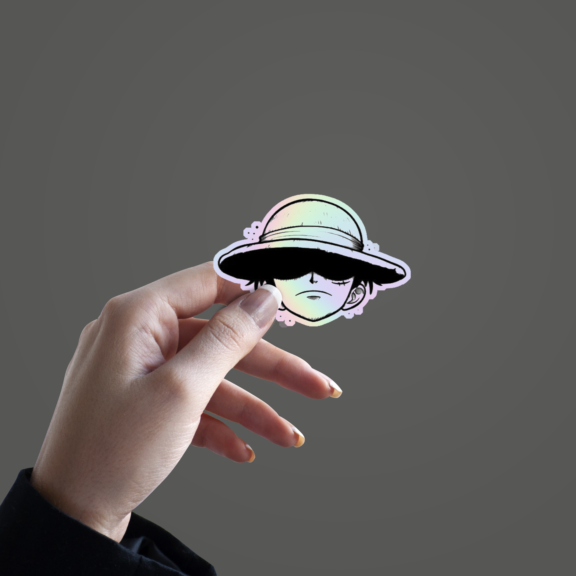 Luffy Holographic Sticke