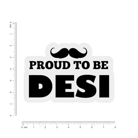 proud to be desi bumper sticker