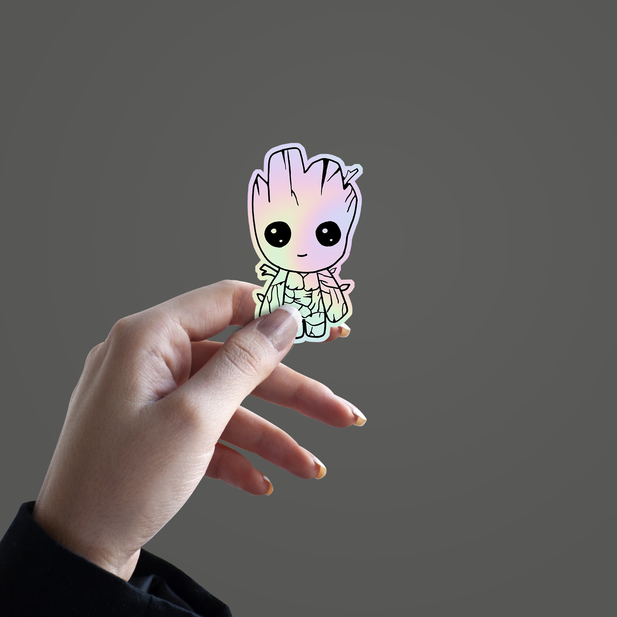 Groot  Holographic Sticker