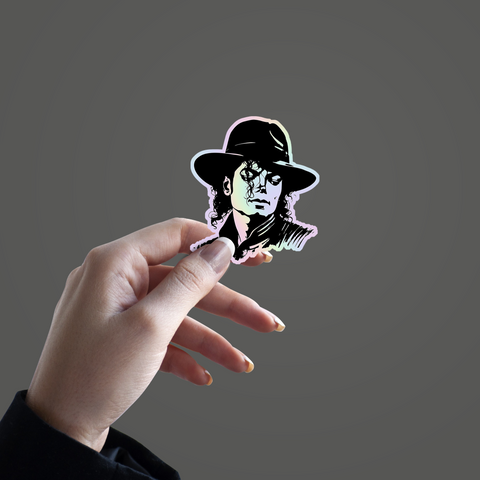 Michael Jackson Holographic Sticker