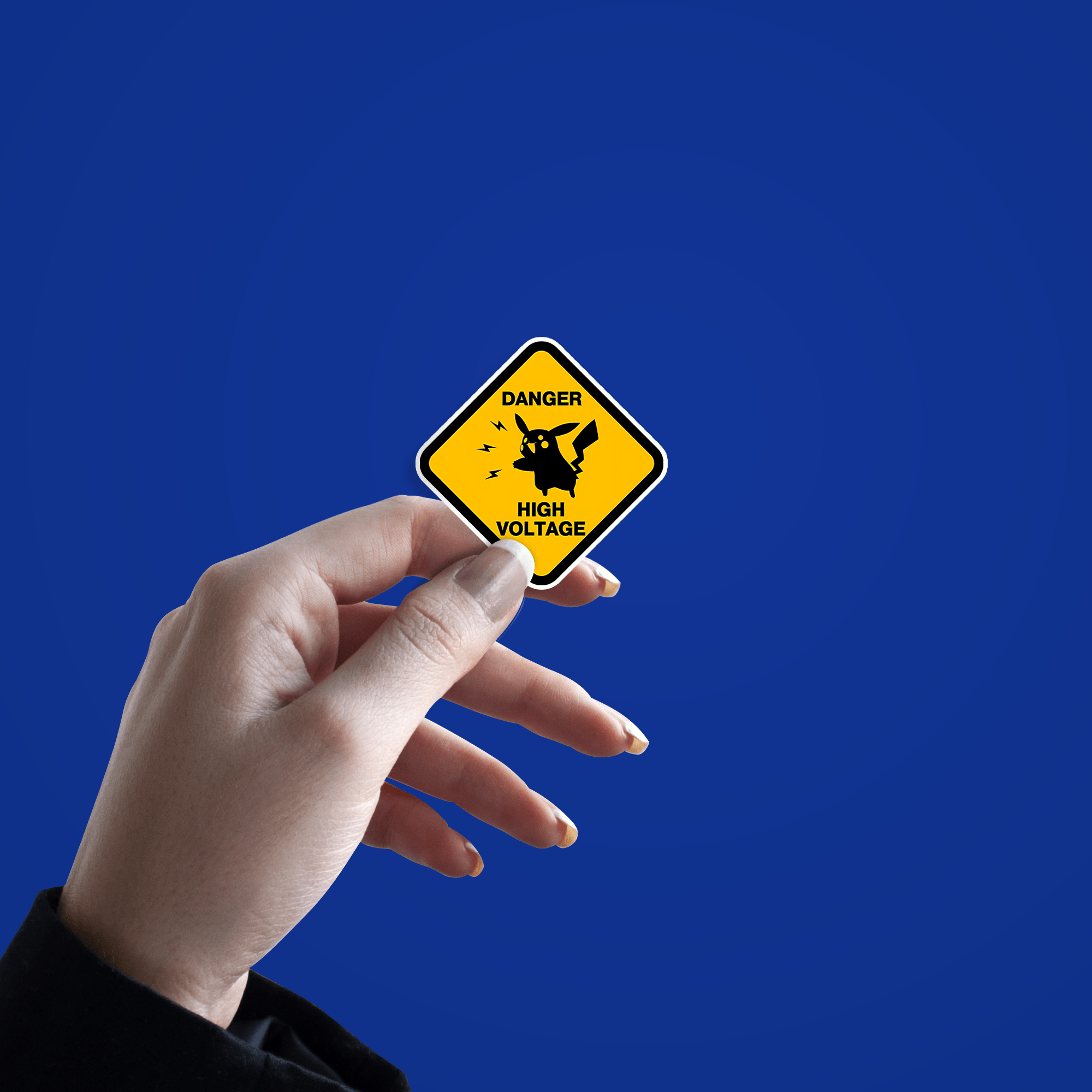 Danger High Voltage Pikachu Sticker