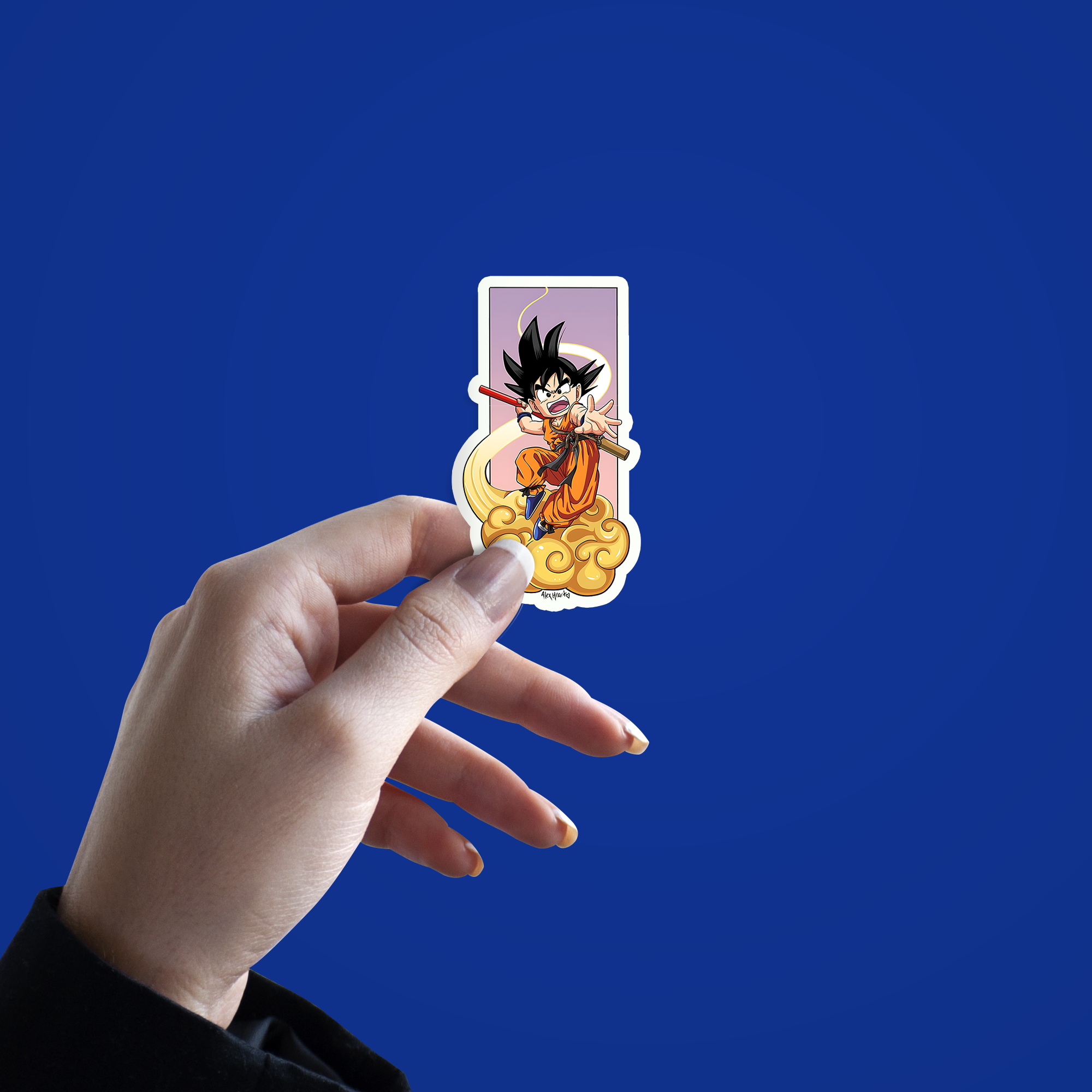 Kid goku nimbus Sticker