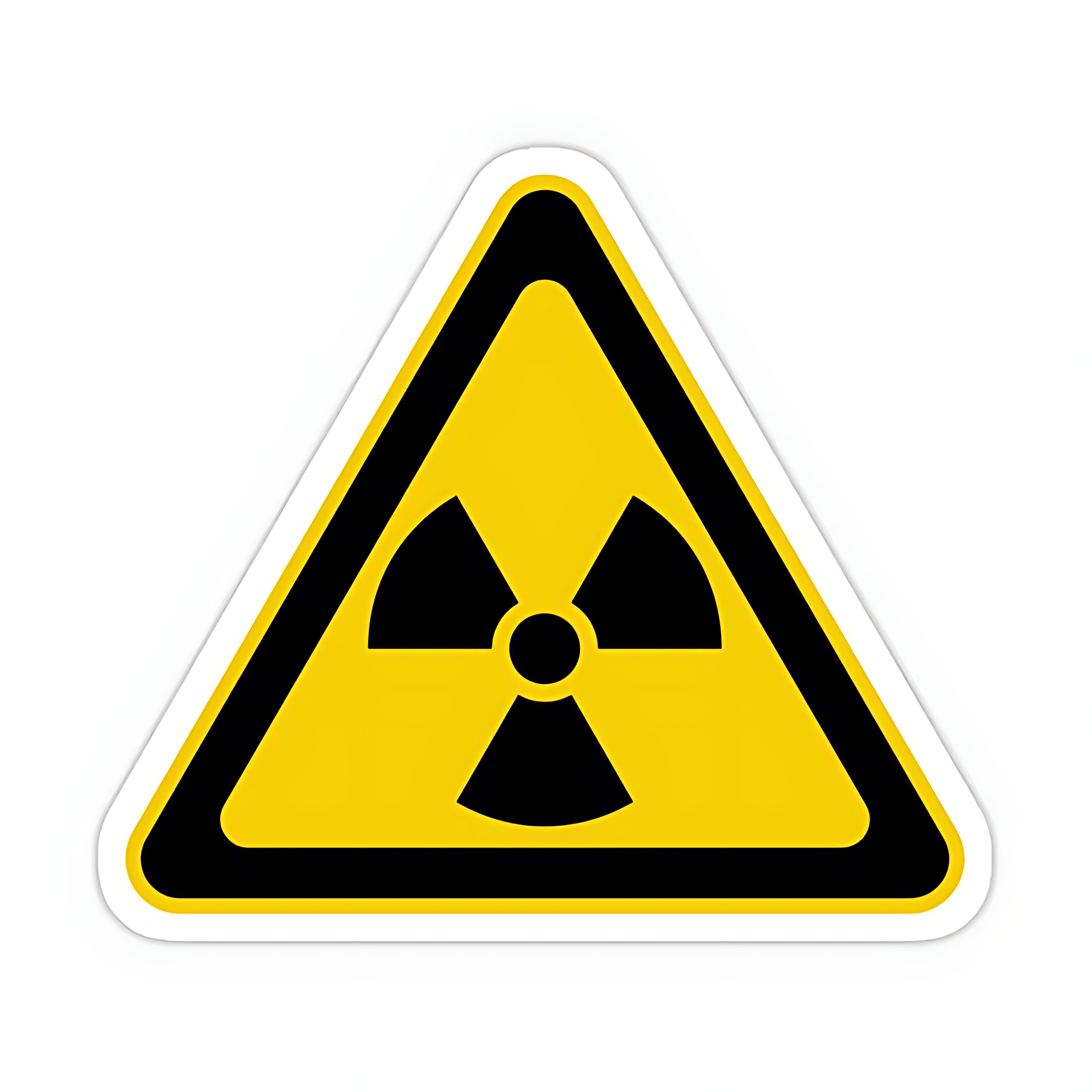 Radiation warning sign Sticker