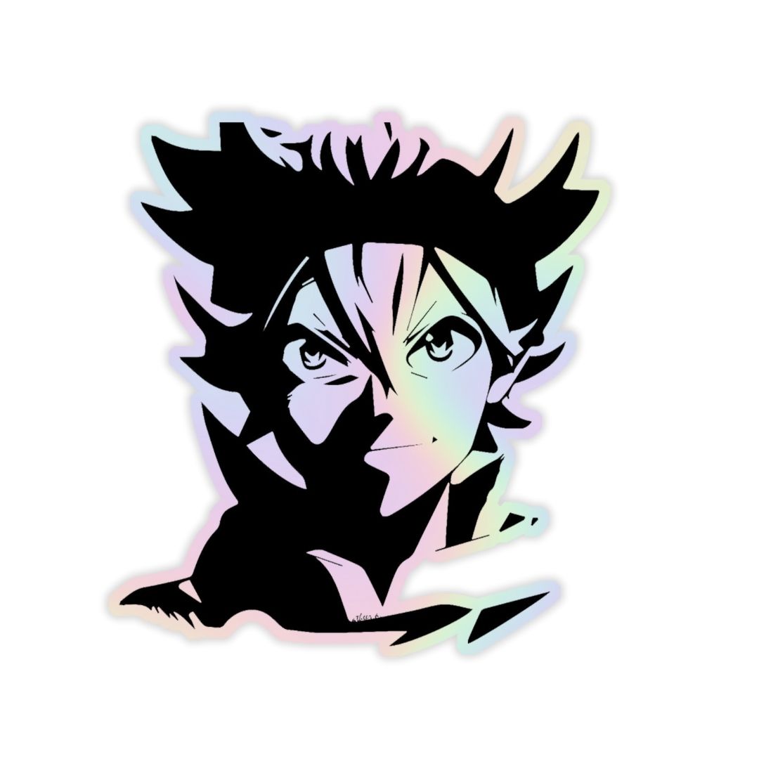 Black Clover Holographic Sticker