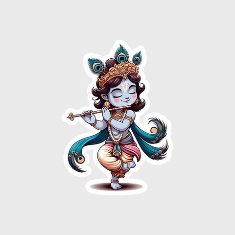 little krishna Sticker