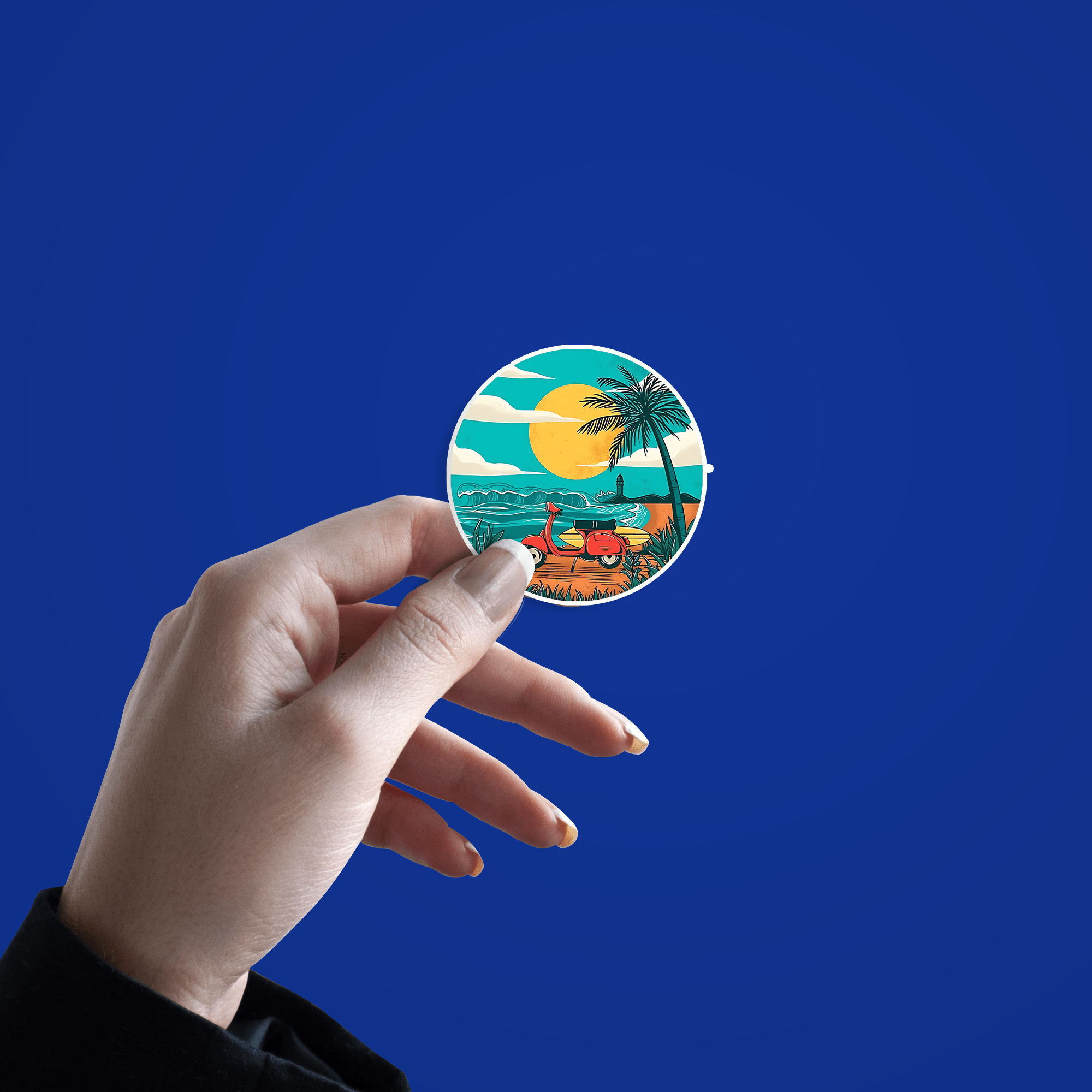 Vintage Island Sticker