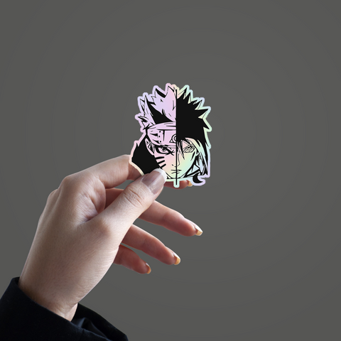 Naruto Sasuke Holographic Sticker