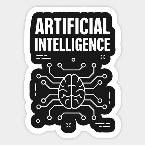 Artificial Intelligence Brain Sticker