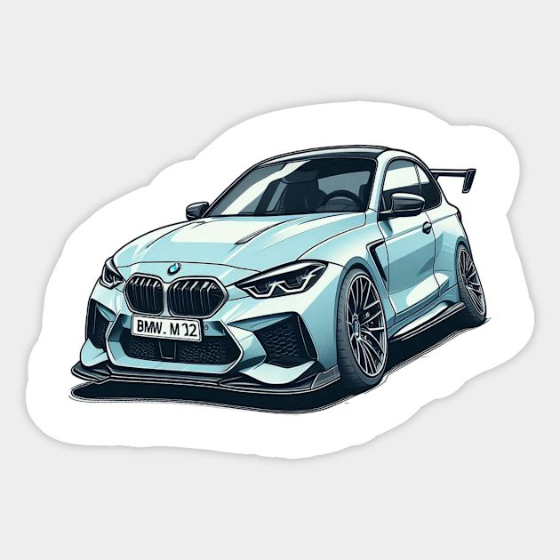 Bmw M2 Cartooned Sticker