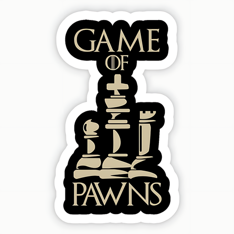 Game of Pawns Sticker