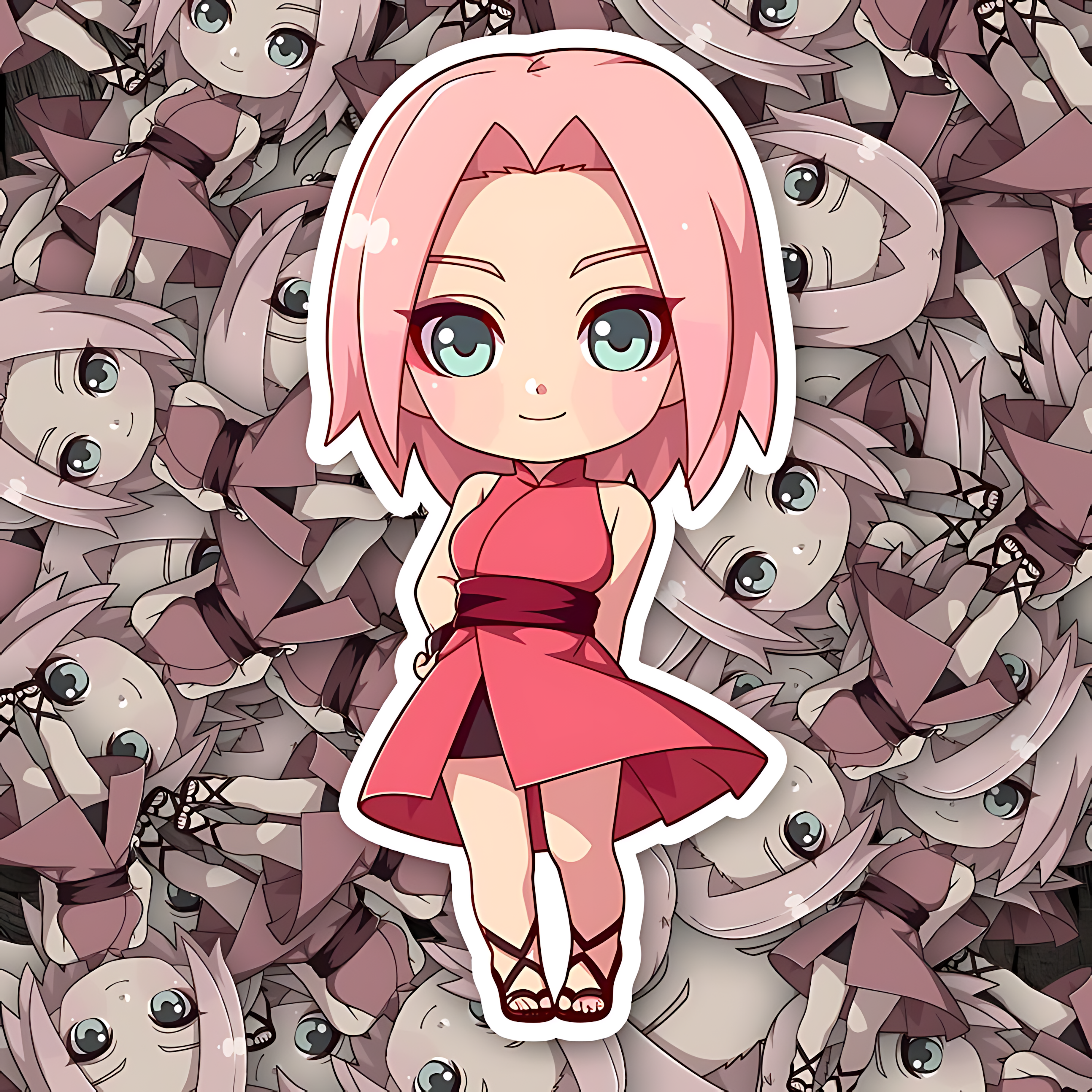 Chibi Sakura 2 Sticker