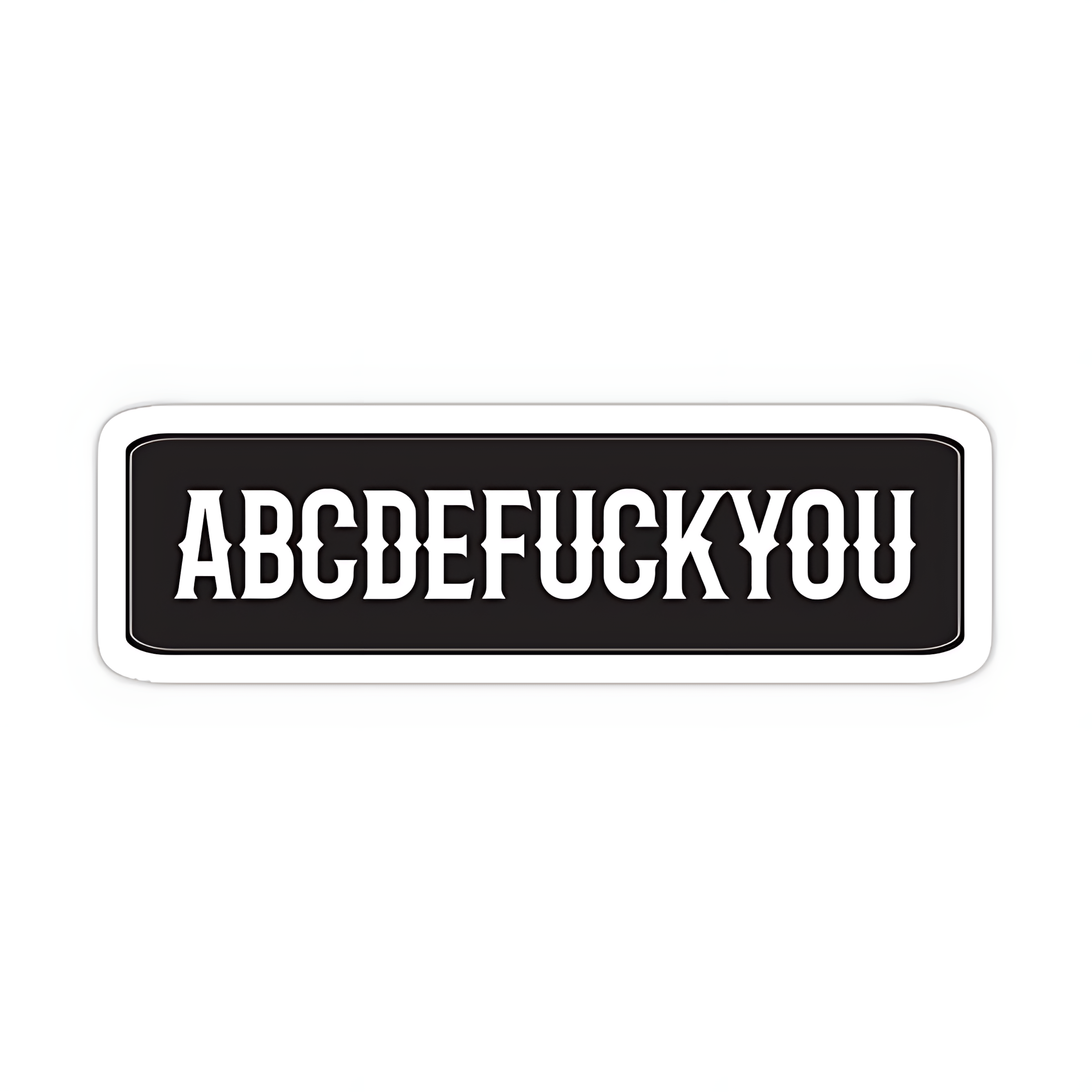 ABCDF#CKYOU Sticker