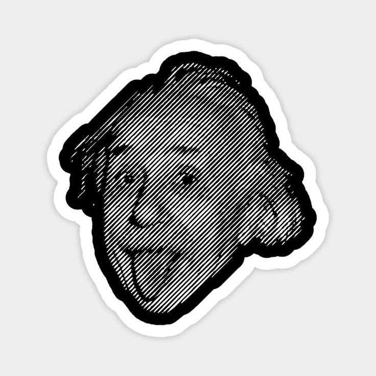 Einstein Funny Sticker