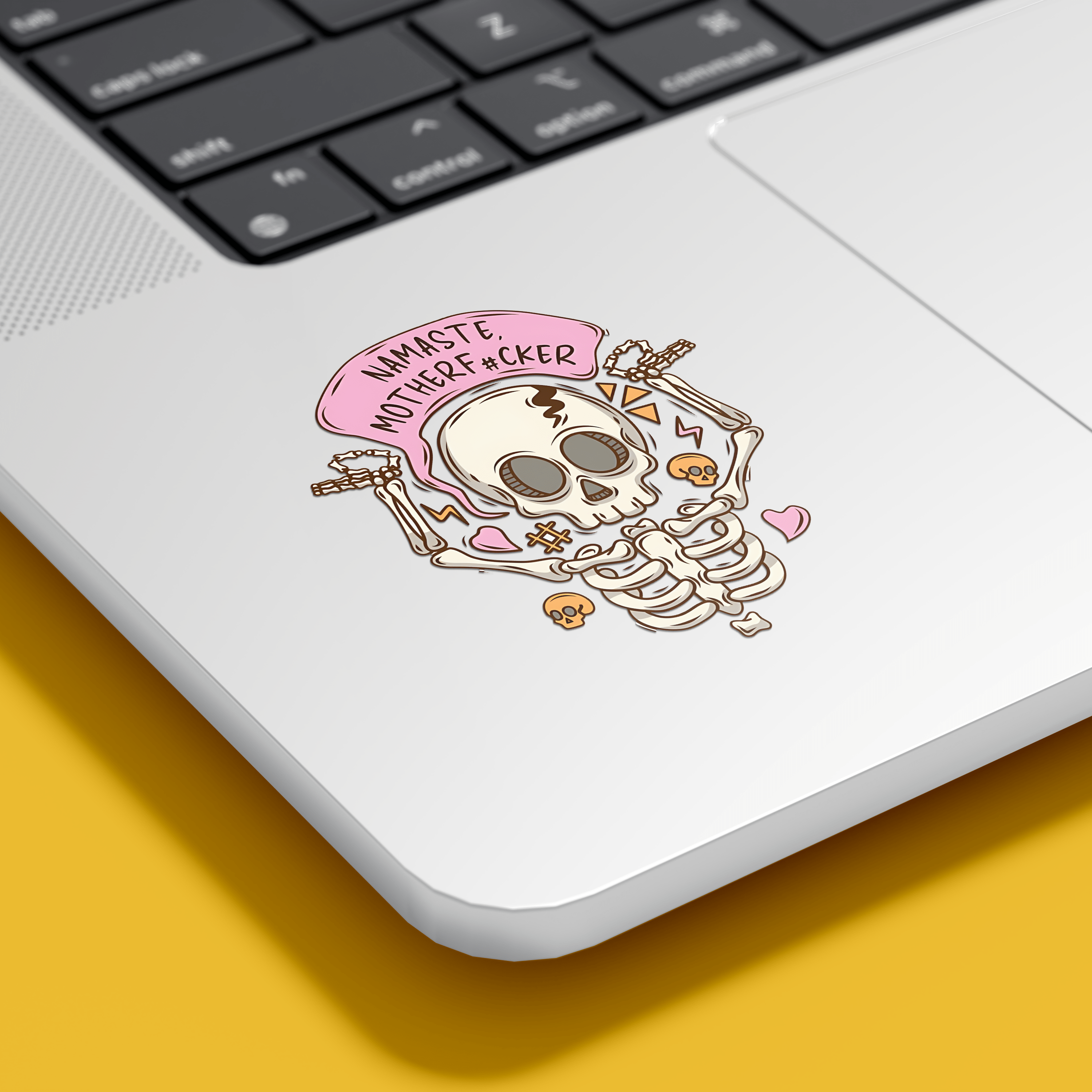 Namaste MotherF#cker Skeleton Sticker