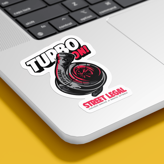 Race Turbo On Sticker