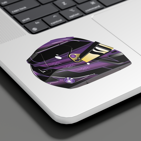 Purple Helmet Sticker