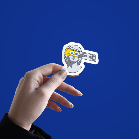 Spongebob Greek God Sticker