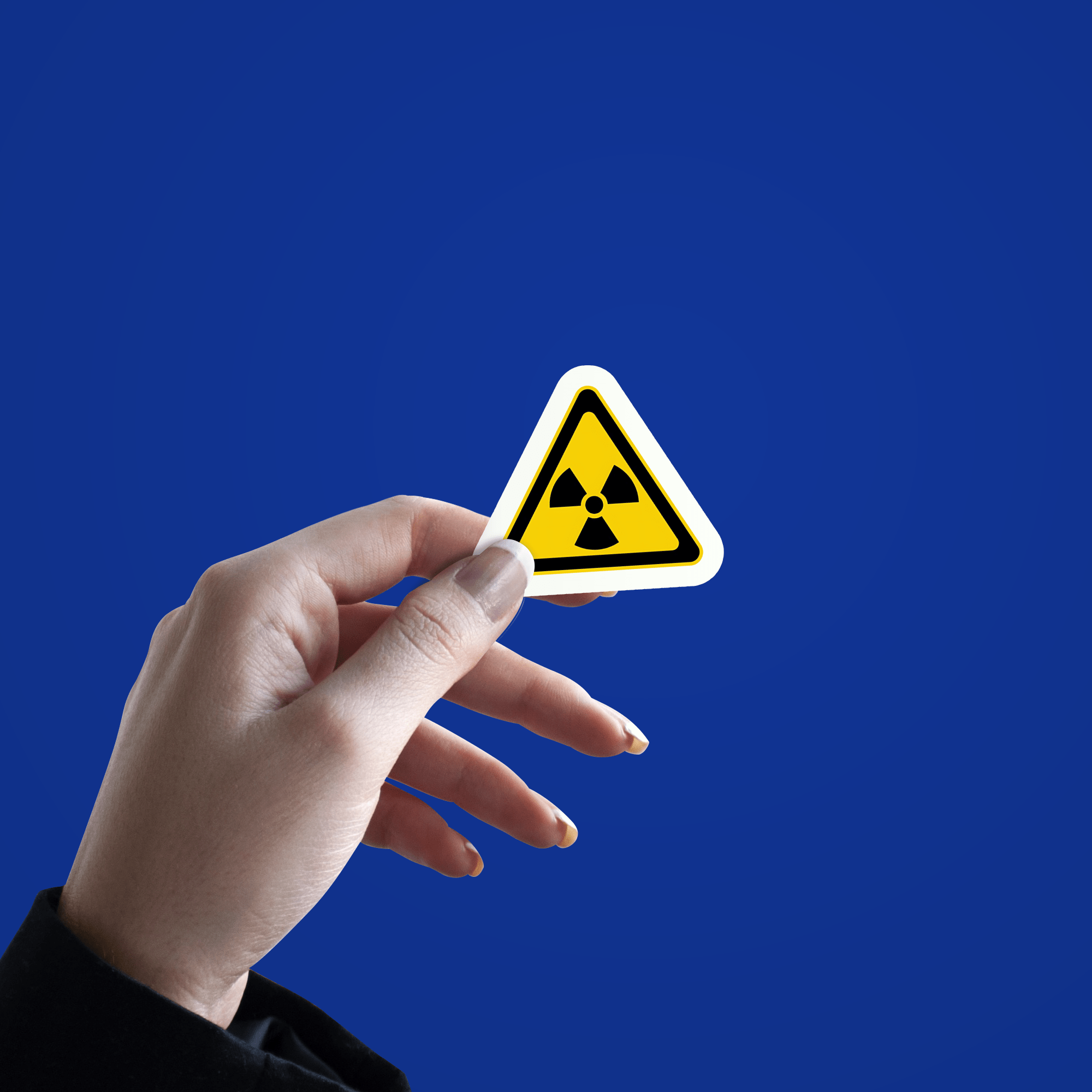 Radiation warning sign Sticker