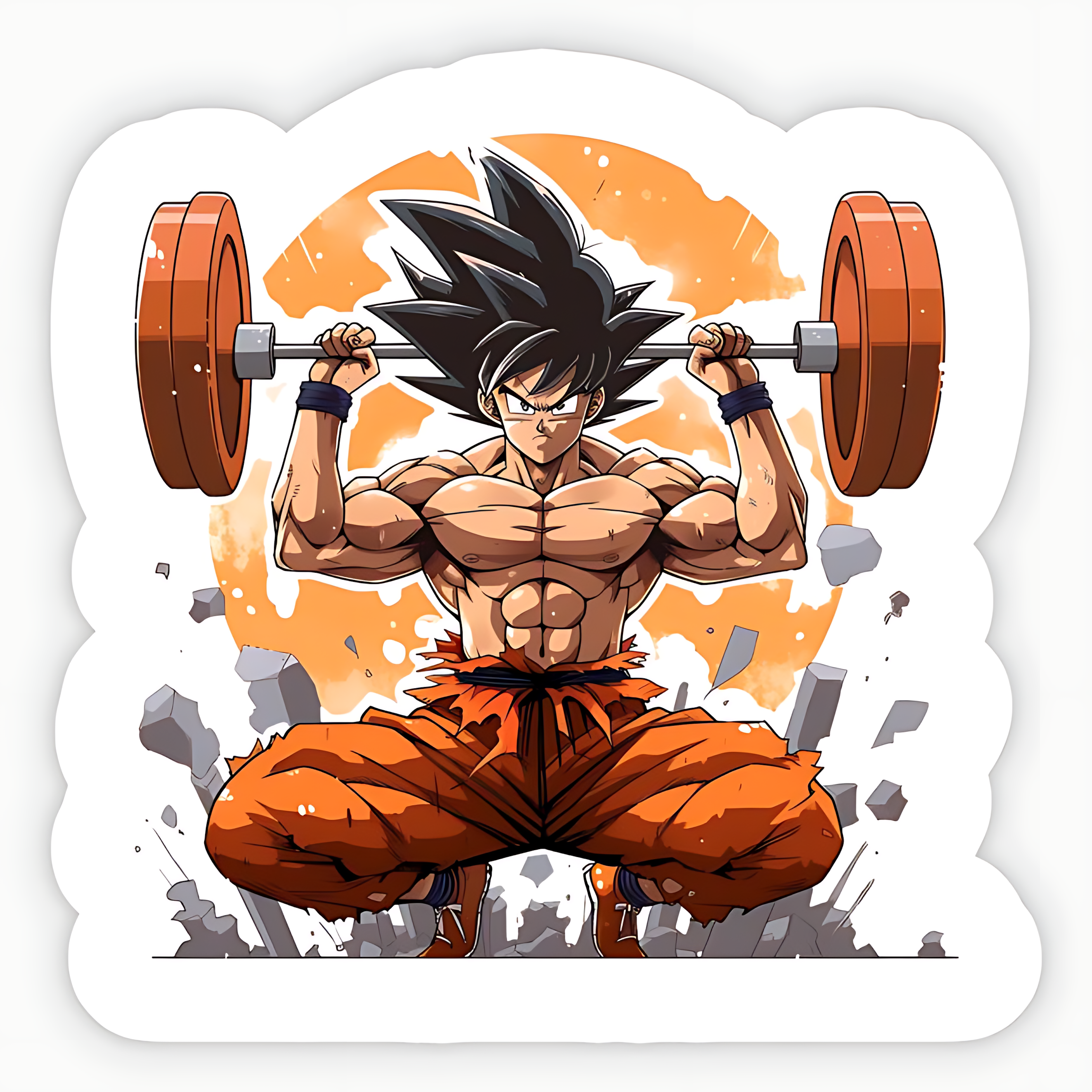 Goku Training Sticker