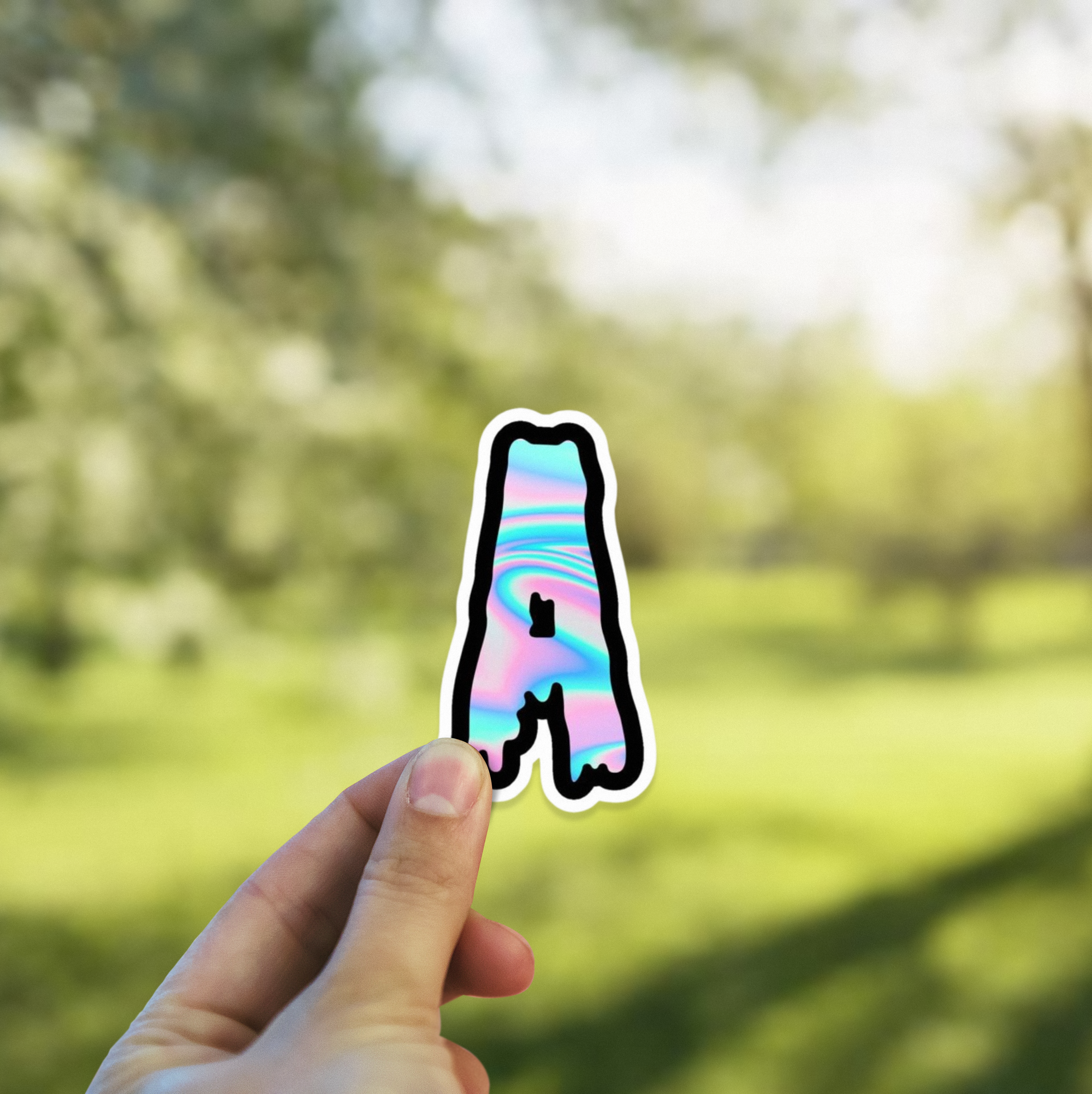 Drippy 'A' Sticker