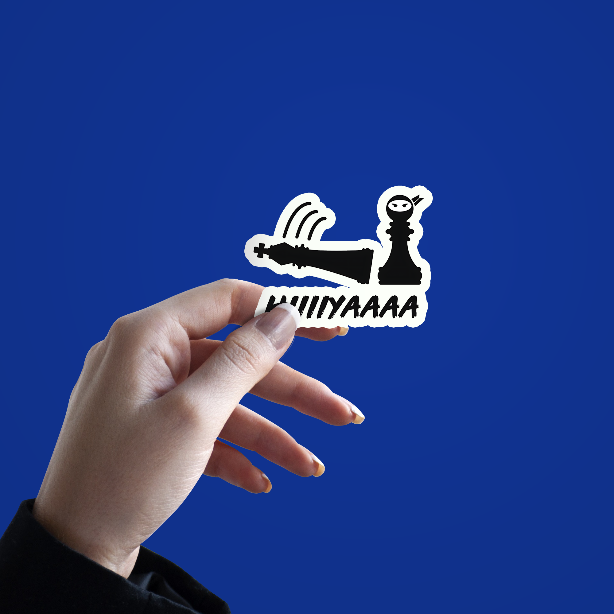 Chess Ninja Funny Chess Player Sticker