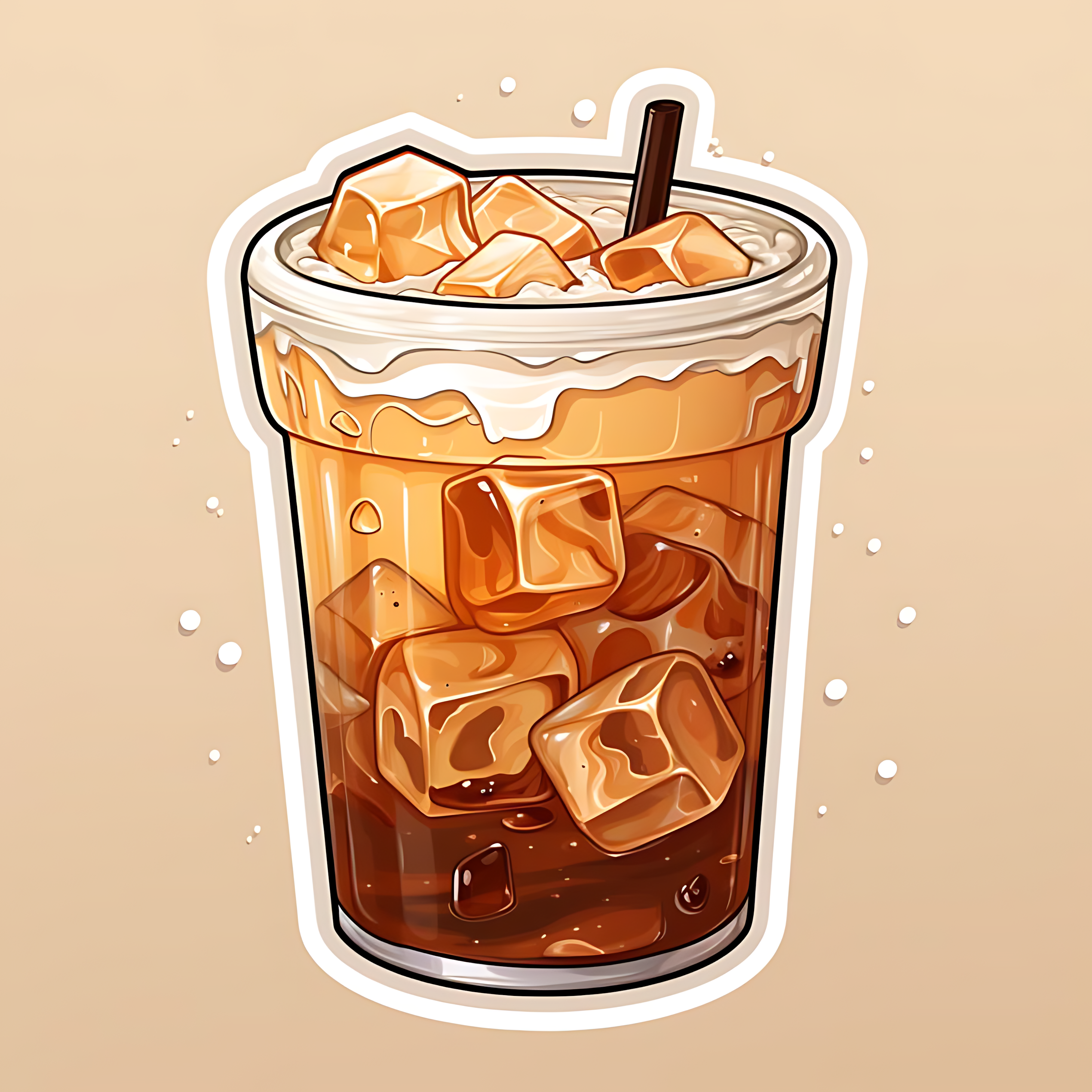 Iced Coffee Sticker