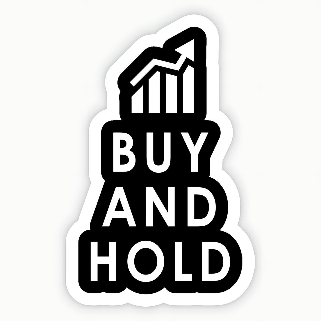 Buy and Hold Sticker