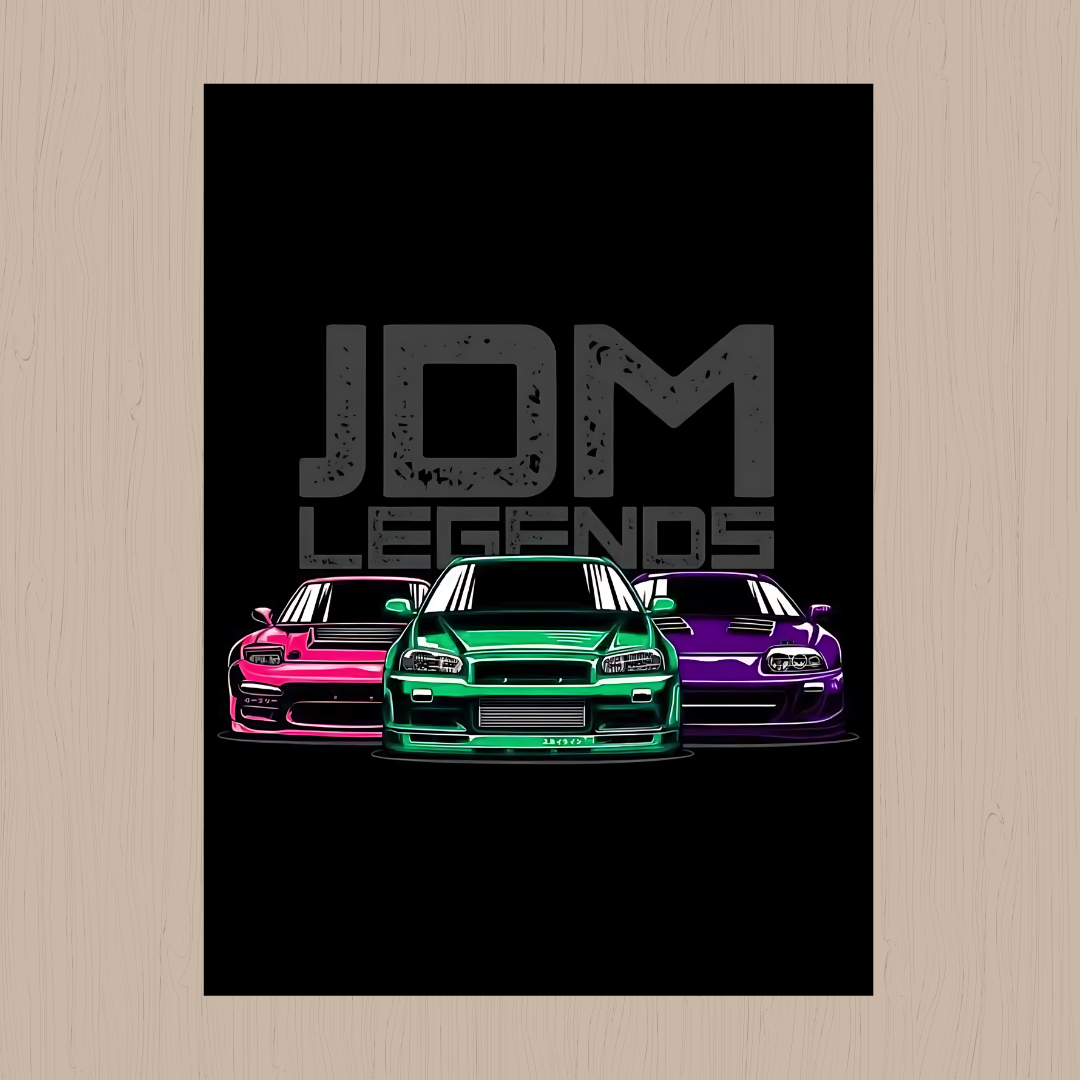 JDM Legends car poster