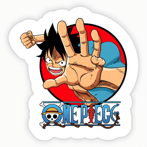 Angry Luffy from One Piece Sticker