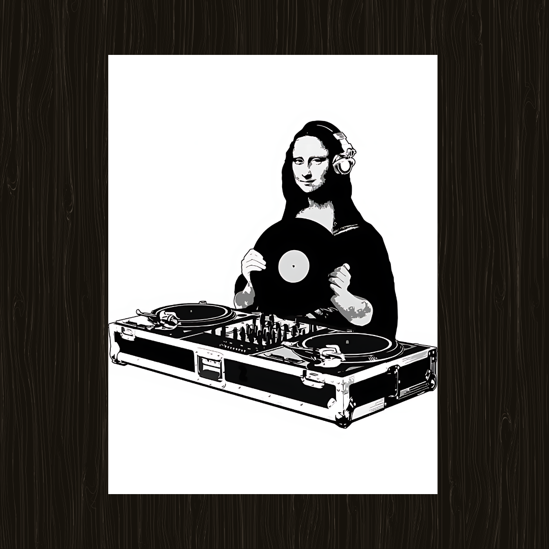 Monalisa as DJ poster