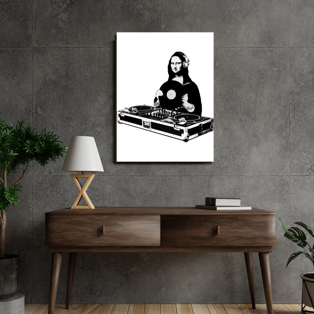 Monalisa as DJ poster