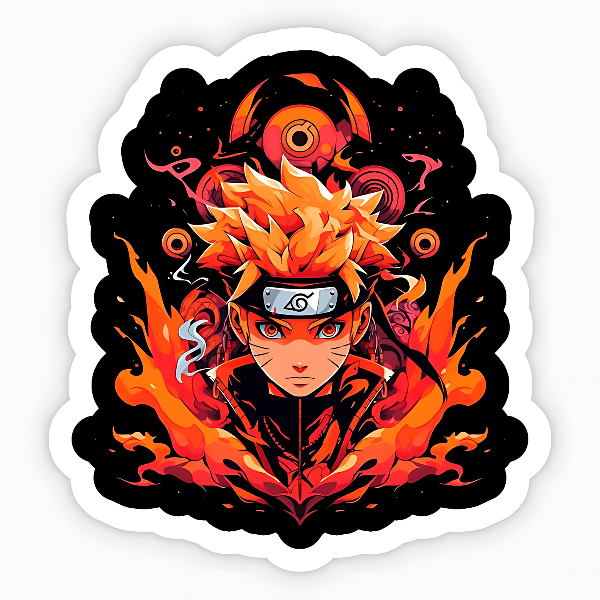 Naruto On Fire Sticker