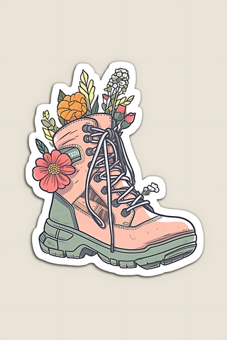 Hiking Boots Sticker