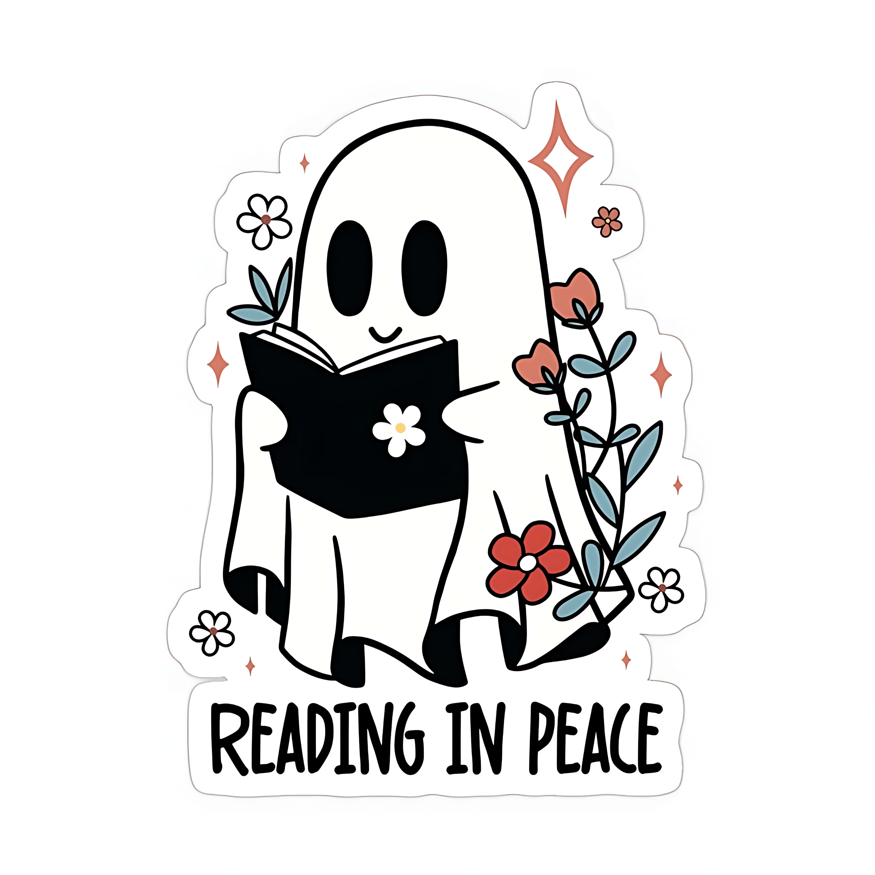 Ghost Reading Sticker