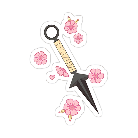 Sakura Kunai Sticker by rolss